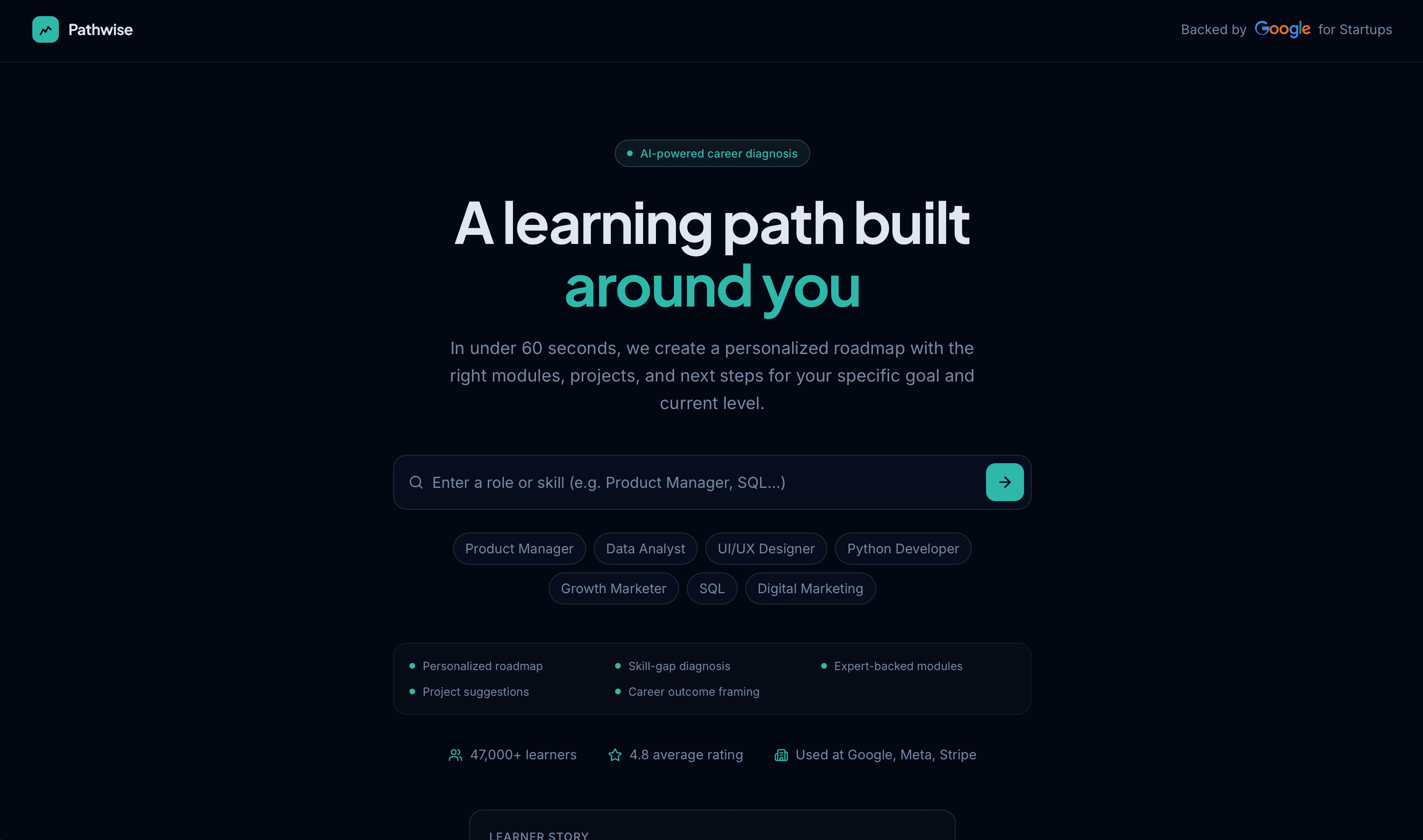 Pathwise — hero screenshot